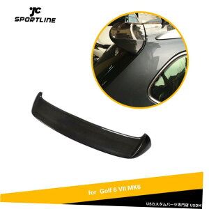 GAp[c A[tX|C[gbvEBOtBbĝ߂VWSt6 MK 6S2010N2013NJ[{t@Co[ Rear Roof Spoiler Top Wing Fit For VW Golf 6 MK 6 Wagon 2010-2013 Carbon Fiber