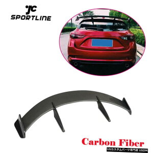 GAp[c J[{t@Co[A[tX|C[EBhEgbvEBOtBbĝ߂̃}c_3ANZ2014N2019N Carbon Fiber Rear Roof Spoiler Window Top Wing Fit For Mazda 3 Axela 2014-