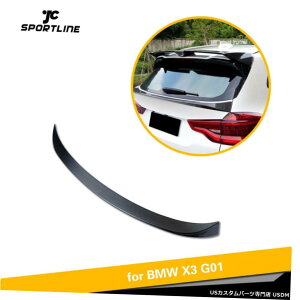 GAp[c AgNX|C[EBhEEBOtBbĝ߂BMW X3 G01 2018N2019ÑJ[{bN Rear Middle Trunk Spoiler Window Wing Fit For BMW X3 G01 2018-2019 Carbon Look
