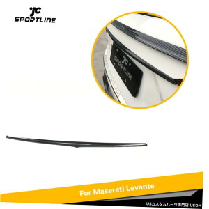 GAp[c }ZeBoe16-20Ԃ̃ÃhAe[gNbhgXgCvYf@ۗp For Maserati Levante 16-20 Car Rear Door Tail Trunk Lid Trim Stripe Carbon fiber