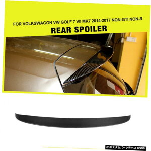 �G�A���p�[�c �t�H���N�X���[�Q��VW�S���t7 VII MK7 14-17�p�J�[�{���t�@�C�o�[���A���[�t�E�C���O�X�|�C���[�t�B�b�g Carbon Fiber Rear Roof wing Spoiler Fit for Volkswagon VW Golf 7 VII MK7 14-17 �y���s�A���i