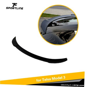 GAp[c Ԃ̃AbhX|C[X|[cEBÔ߂ɃeXf3 2017N2019NObV[ubNABS Car Rear Lid Spoiler Sport Wing For Tesla Model 3 2017-2019 Glossy Black ABS