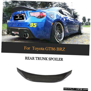 エアロパーツ トヨタGT86 BRZ 2013年から2020年リアトランクスポイラースポーツウィングカーボンファイバーのための適合 Fit For Toyota GT86 BRZ 2013-2020 Rear Trunk Spoiler Sport Wing Carbon Fiber