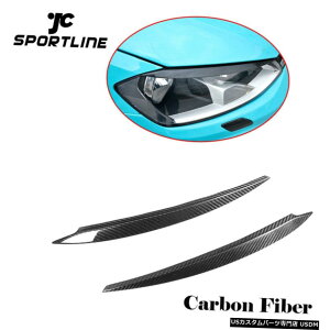 GAp[c J[{t@Co[wbhCg̔т܂Ԃ̂߂ɃtHNX[QVWSt7 GTI MK7 R 14-18 Carbon Fiber Headlight Eyebrow Eyelid For Volkswagen VW Golf 7 MK7 GTI R 14-18