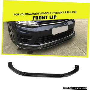 GAp[c J[{t@Co[tgop[bvX|C[̂߂ɃtHNX[QSt7 MK7 R R-LINE 14-16 Carbon Fiber Front Bumper Lip Spoiler For Volkswagen GOLF 7 MK7 R R-LINE 14-16