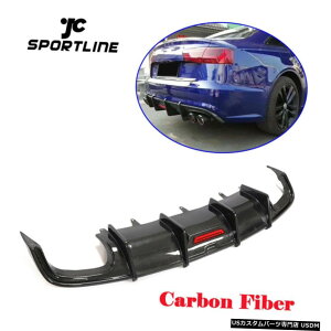 GAp[c J[{t@Co[Aop[fBt[U[X|C[tBbĝ߂̃AEfBA6-SLINE S6Z_16-18 Carbon Fiber Rear Bumper Diffuser Spoiler Fit For Audi A6-SLINE S6 Sedan 16-18