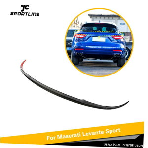 GAp[c 3PCSAX|C[ECOtBbĝ߂̃}ZeBoe2016N2019NJ[{t@Co[ 3PCS Rear Middle Spoiler Wing Fit For Maserati Levante 2016-2019 Carbon Fiber