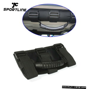 GAp[c It[ĥ߂ɃW[vO[JK CJ TJ VpubN[o[}EgTChOunh Black Roll Bar Mount Side Grab Handle for Off Road For Jeep Wrangler JK CJ TJ V