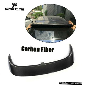GAp[c J[{t@Co[ECOX|C[̂߂ɃtHNX[QVWStR MK7 GTInb`obN14-17 Carbon Fiber Roof Wing Spoiler For Volkswagen VW Golf R MK7 GTI Hatchback 14-17
