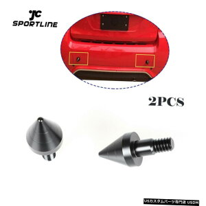 GAp[c xcX}[gFortwo914Ԃ̃Aop[یK[hXpCN×2ubN For Benz Smart Fortwo 09-14 Car Rear Bumper Protective Guards Spikes 2x Black
