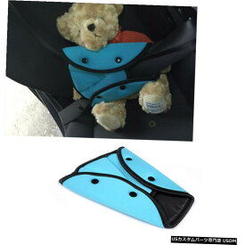 エアロパーツ 青い車安全なフィットシートストラップパッドベルトアジャスター安全ベルトは、デバイスの赤ちゃんを調整します Blue Car Safe Fit Seat Strap Pad Belt Adjuster Safety Belt Adjust Device Baby