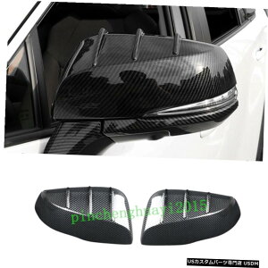 GAp[c g^RAV4 2019N2020N̂߂ɃJ[{t@Co[TChԂ̃hAobN~[Jo[g Carbon Fiber Side Car Door Rearview Mirror Cover Trim For Toyota RAV4 2019-2020