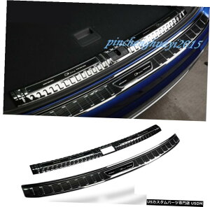 GAp[c AEfBQ3 2019 2020pubN`^J[Aop[K[hVveN^[v[g Black titanium Car Rear Bumper Guard Sill Protector Plate For Audi Q3 2019 2020