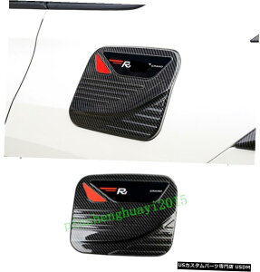 GAp[c J[{t@Co[J[R^NLbvy{bNXJo[ĝ߂Ƀg^RAV4 2019N2020N Carbon Fiber Car Fuel Tank Cap Gas Oil Box Cover Trim For Toyota RAV4 2019-2020