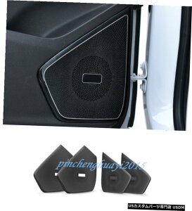 GAp[c 4PCSubN`^Ci[hAI[fBIXs[J[Jo[gɂĂ̓LfbNXT5 16-19 4PCS Black titanium Inner Door Audio Speaker Cover Trim For Cadillac XT5 16-19