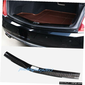 GAp[c LfbNCT6 16-19ɂẴ͍`^CeAԂ̃Aop[K[hVv[g Black titanium Interior Car Rear Bumper Guard Sill Plate For Cadillac CT6 16-19