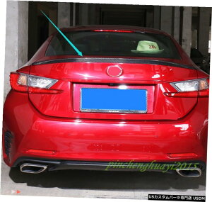 GAp[c J[{t@Co[AECOe[X|C[ggtBbĝ߂ɃNTXRC200 / 300 2015N2019N Carbon Fiber Rear Wing Tail Spoilers Trim Retrofit For Lexus RC200/300 2015-2019