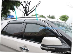 �G�A���p�[�c �E�B���h�E�T�C�h�o�C�U�[���J�K�[�h�x���g�f�t���N�^�t�H�[�h�G�N�X�v���[���[2013-2019 Window Side Visors Sun Rain Guard Vent Deflectors For Ford Explorer 2013-2019