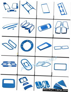 GAp[c u[XeXJ[CeALbgJo[ĝ߂ɃtHNX[QVW T-ROC 2018 2019 Blue Stainless Car Interior Kit Cover Trim For Volkswagen VW T-ROC 2018 2019