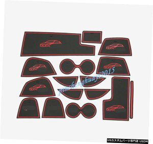 GAp[c CtBjeBQX50 2018N2019N̂߂16PCSbhCi[Ԃ̃hAQ[gmXbvpbh̃}bg 16PCS Red Inner Car Door Gate Non-slip Pad Mat For Infiniti QX50 2018-2019