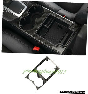 GAp[c J[{t@Co[Jbvz_[t[Jo[ĝ߂Ƀ|VFE}J2015N2018N Real Carbon Fiber Water Cup Holder Frame Cover Trim For Porsche Macan 2015-2018