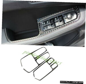 GAp[c ۂ̒Yf@ۃCi[EChXCb`plJo[ĝ߂Ƀ|VFE}J15-18 Real Carbon Fiber Inner Window Switch Panel Cover Trim For Porsche Macan 15-18