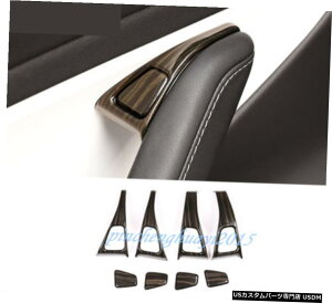 エアロパーツ ピーチ木目インナードアパネルのボタンカバートリムのためにテスラモデル3 17-19 Peach Wood Grain Inner Door Button Panel Cover Trim For Tesla Model 3 17-19