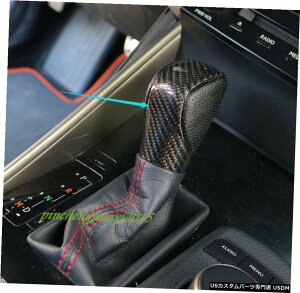 GAp[c J[{t@Co[MAo[VtgmuJo[ĝ߂ɃNTXRC200 / 300 2015N2019N Real Carbon Fiber Gear Lever Shift Knob Cover Trim For Lexus RC200/300 2015-2019