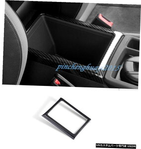 GAp[c ABSJ[{t@Co[Ci[A[Xg{bNXIȃt[ĝ߂ɃAEfBQ3 2019 2020 ABS Carbon Fiber Inner Armrest Box Decorative Frame Trim For Audi Q3 2019 2020