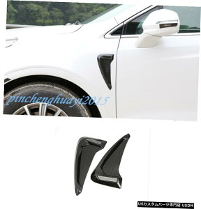 GAp[c LfbNXT5 2016N2019N̂߂ABSJ[{t@Co[TChEBOGA[xgtF_[Jo[ ABS Carbon Fiber Side Wing Air Vent Fender Cover For Cadillac XT5 2016-2019