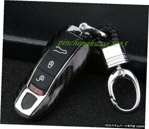 GAp[c J[{t@Co[[gL[P[XtHuVFL[Jo[ɂĂ̓|VFE}J15-18 Real Carbon Fiber Remote Key Case Fob Shell Key Cover For Porsche Macan 15-18