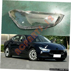 GAp[c ẼwbhCgJo[NAPC+̂}ZeBWu14-19̂߂ɌĂ Right Side Headlight Cover Clear PC With+ Glue Replace For Maserati Ghibli 14-19