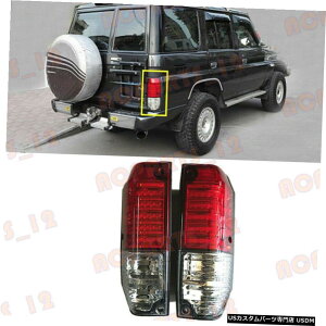 GAp[c g^LC70 FJ77p/ 78/79 / RJ77 1991N1996NԔLEDe[Cgd For Toyota LC70 FJ77/78/79/RJ77 1991-96 Red White LED Tail Light Excluding Bulb