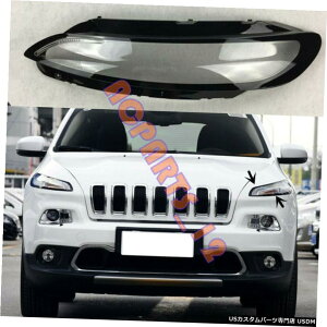 GAp[c wbhCgJo[+ڒ܂́AW[v`FL[14?18̏ꍇ͌Ă Left Side Transparent Headlight Cover + Glue Replace For JeeP Cherokee 14-18