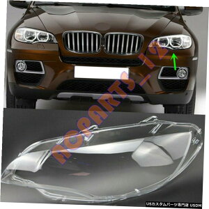 GAp[c ڒ܂1PCŜ߂BMW X6 E71 2008N2014NwbhCgJo[̌+ 1Pcs For BMW X6 E71 2008-2014 Left Side Headlight Cover Replacement +With Glue