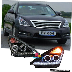 GAp[c LED DRLGWFACwbhCgYeBAi/ J32 MK2 2008N2012N4DRAeB}Z_ LED DRL Angel Eye Headlights For NISSAN Teana/Altima Sedan 4dr J32 MK2 2008-2012