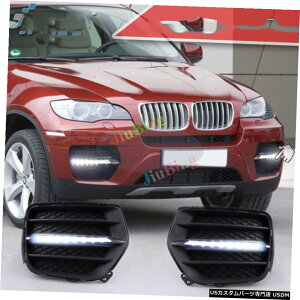 GAp[c Cgtgop[CgĈ߂BMW X6 E71 20092013sĂLED DRL LED DRL Daytime Running Light Front Bumper Lights Refit For BMW X6 E71 2009-2013