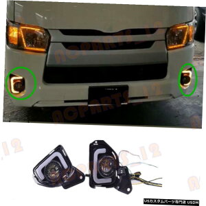 GAp[c g^nCG[X2014-2018 L + RzCg+CG[DRLԓ_s܂ For Toyota Hiace 2014-2018 L+R White+Yellow DRL Daytime Running Lights