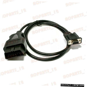 GAp[c Ԃ̎ffC^[tFCXA_v^[P[uC16PIN OBD2 OBDII TO RS232 DB9 Car Auto Diagnostic Interface Adapter Cable line 16Pin OBD2 OBDII TO RS232 DB9
