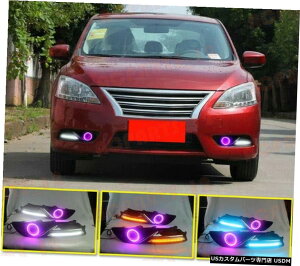 GAp[c YZg2012-2015GWFvWFN^[Y+Ԃ̓Cgs邽߂ For Nissan Sentra 2012-2015 Angel Projector Lens+Daytime Running Light