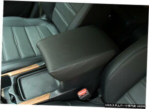 �G�A���p�[�c �z���_CRV 2017-2018�u���b�N�̃��C�����U�[�Z���^�[�A�[�����X�g�{�b�N�X�\�ʃP�[�X�J�o�[ Black Wire Leather Center Armrest Box Surface Case Cover For Honda CRV 2017-2018 �y���s�A���i�z