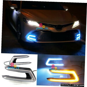 GAp[c 2018?2019N̂߂̃g^JLE XLE Lf̎s3FLED DRL 3 Colors LED DRL Daytime Running Light For Toyota Camry LE XLE L Model 2018~2019