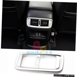 GAp[c Vo[XeXA / CAxgAEgbggJo[tBbĝ߂̃z_CR-V 2017-2018 Silver Stainless A/C Rear Vents Outlet Trim Cover Fit For Honda CR-V 2017-2018