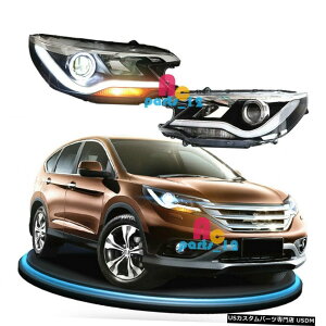 GAp[c z_CRV 2012-2014pLED DRLwbhCgGWFACvWFN^[wbhCgAssambly LED DRL Headlamp Angel Eye Projector Headlight Assambly For Honda CRV 2012-2014