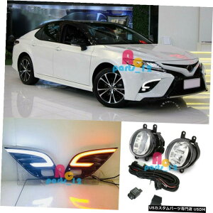 GAp[c g^J2018?2019 SE / XSÊ߂ɃCg+ LEDtHOvLbgsĂDRL DRL Daytime Running Light+LED Fog Light Kits For Toyota Camry 2018~2019 SE/XSE