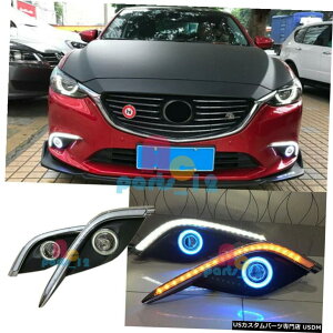 GAp[c CgCOBGWFACEvWFNg̎sLED DRL̂߂Ƀ}c_6AeU2017N2018N̓ LED DRL For Mazda 6 Atenza 2017-2018 Daytime Running Light COB Angel Eye Project