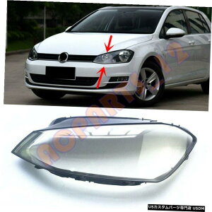 GAp[c VWStMK7 2014N2017N̂߂ɌĂwbhCgJo[+O[ Left Side Transparent Headlight Cover + Glue Replace For VW Golf MK7 2014-2017