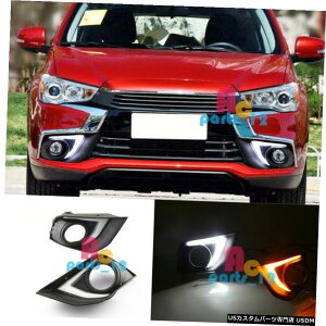 GAp[c zCg038;pOHAEg_[X|[cASX RVR 16?19sĂ鉩F̒ WhiteYellow Daytime Running Light For Mitsubishi Outlander Sport ASX RVR 16~19