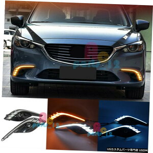 GAp[c u[/CG[/zCgLED DRL̂߂Ƀ}c_6 2017-2018ԑspCgtHOv Blue/Yellow/White LED DRL For Mazda 6 2017-2018 Daytime Running Light Fog Light