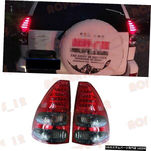 GAp[c g^vhLC120 2700 4000 2003-09bhubNLEDe[CgAbV[Refitingp For Toyota Prado LC120 2700 4000 2003-09 Red Black LED Tail Light Assy Refiting
